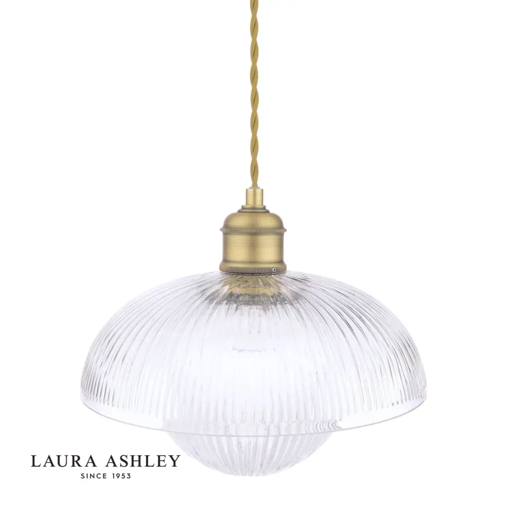 Billham Single Ribbed Glass Pendant
