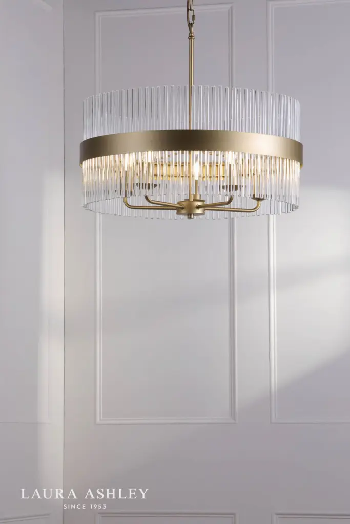 Alexa 5 Light Antique Brass Pendant