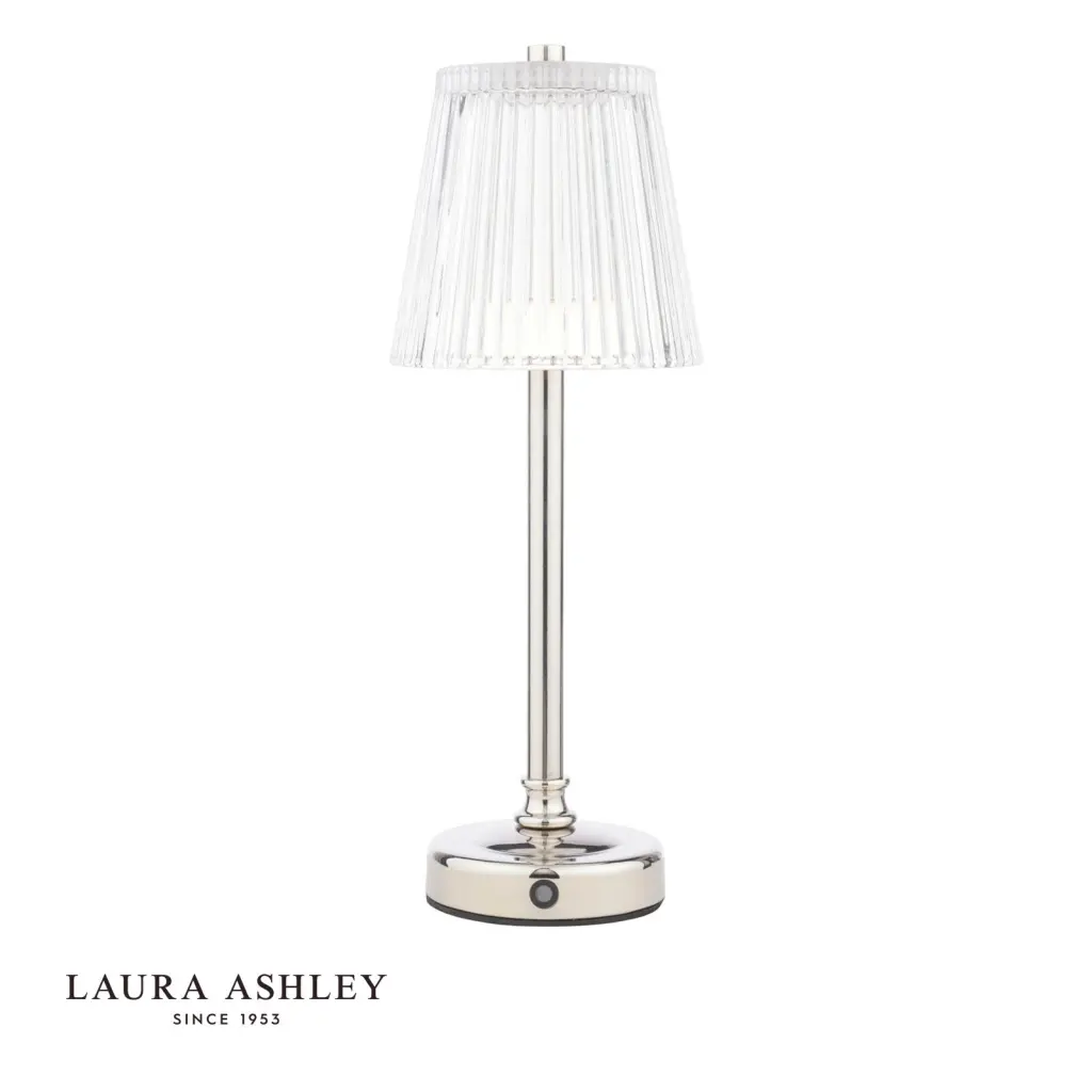 Callaghan LED Rechargeable Polished Nickel Table Lamp