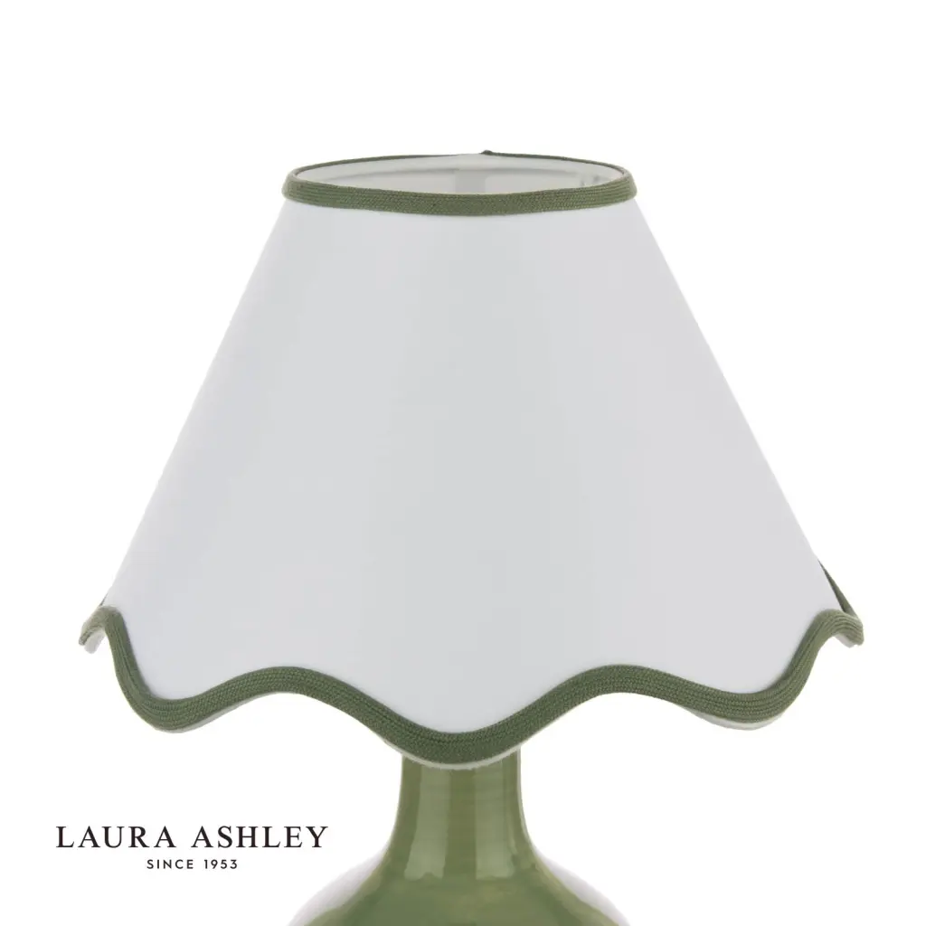 Bramhope Green Ceramic Table Lamp C/W Shade