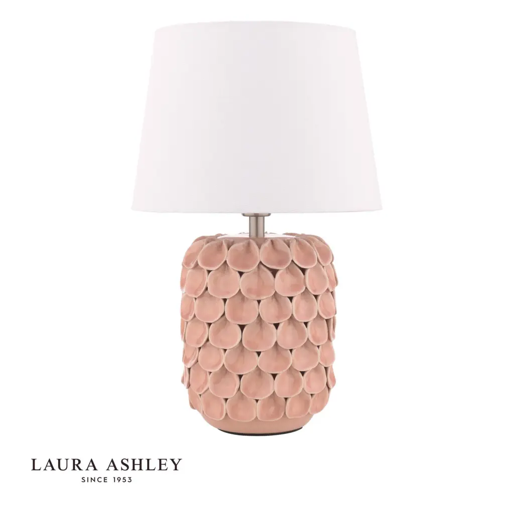 Marwick Pink Ceramic Table Lamp C/W Shade