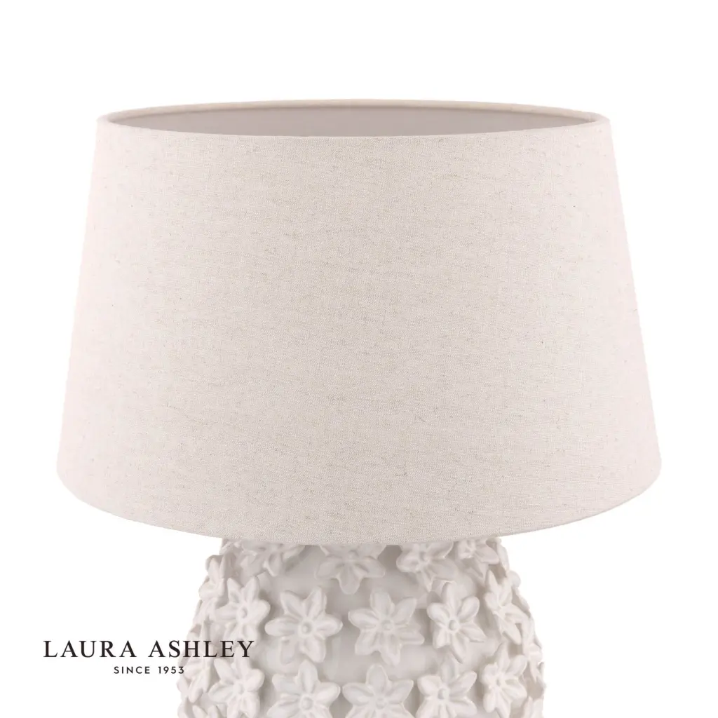 Ingham White Ceramic Table Lamp C/W Shade