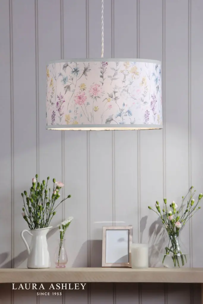 Wild Meadow Multi Coloured Drum Shade