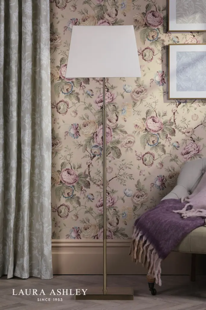 Bartley Antique Brass Floor Lamp C/W Shade