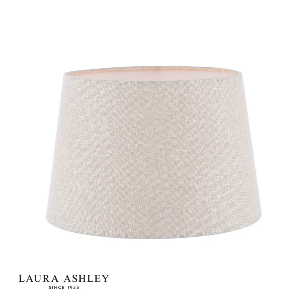 Bacall Natural Linen Drum Shade 250mm/10 inch