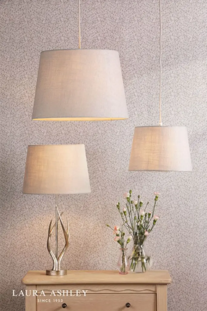 Bacall Natural Linen Shade 300mm/12 inch