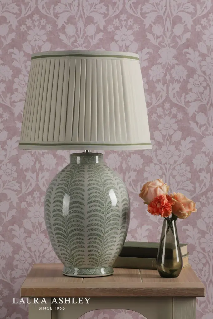 Stannard Green Table Lamp C/W Shade