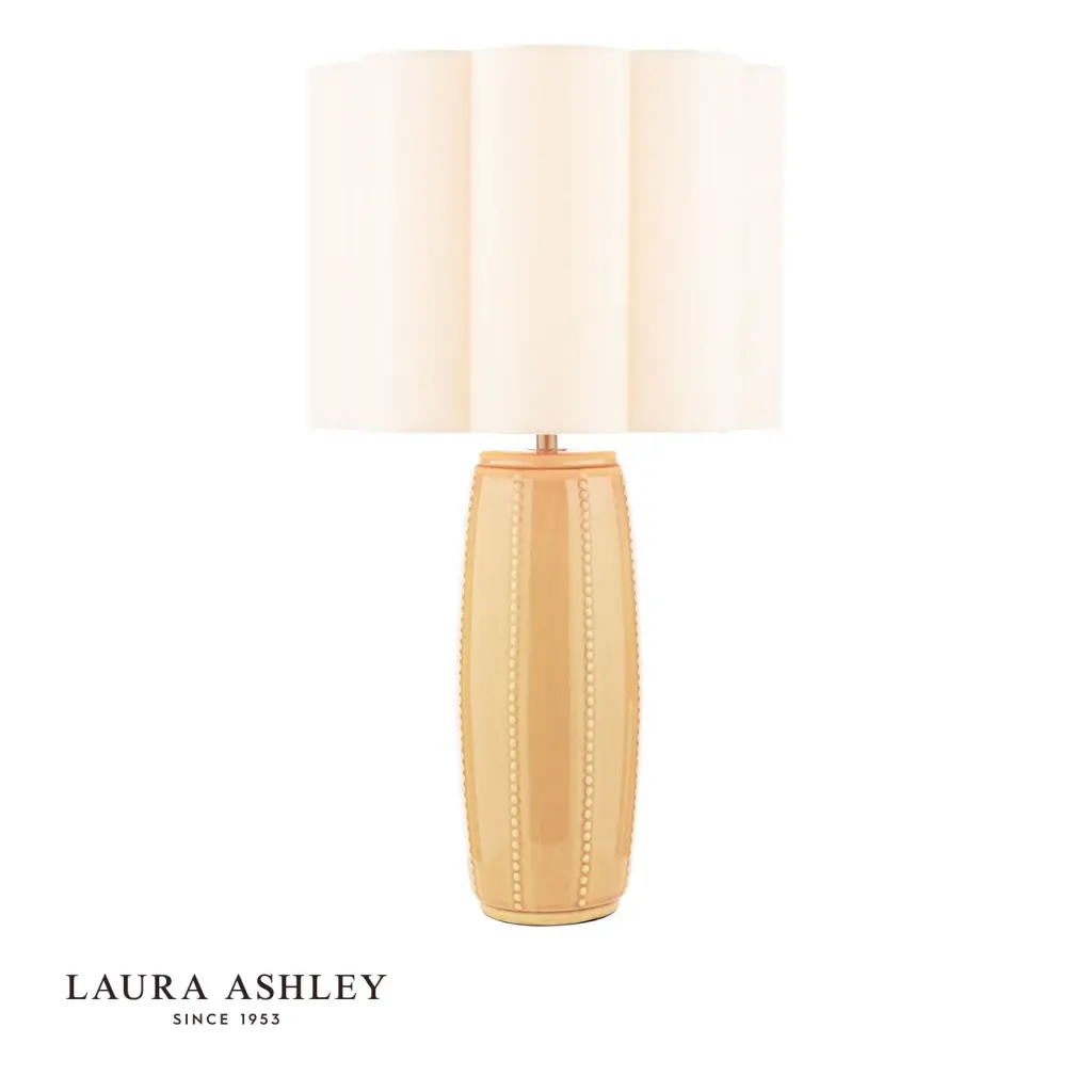 Littleton Yellow Ceramic Table Lamp C/W Shade