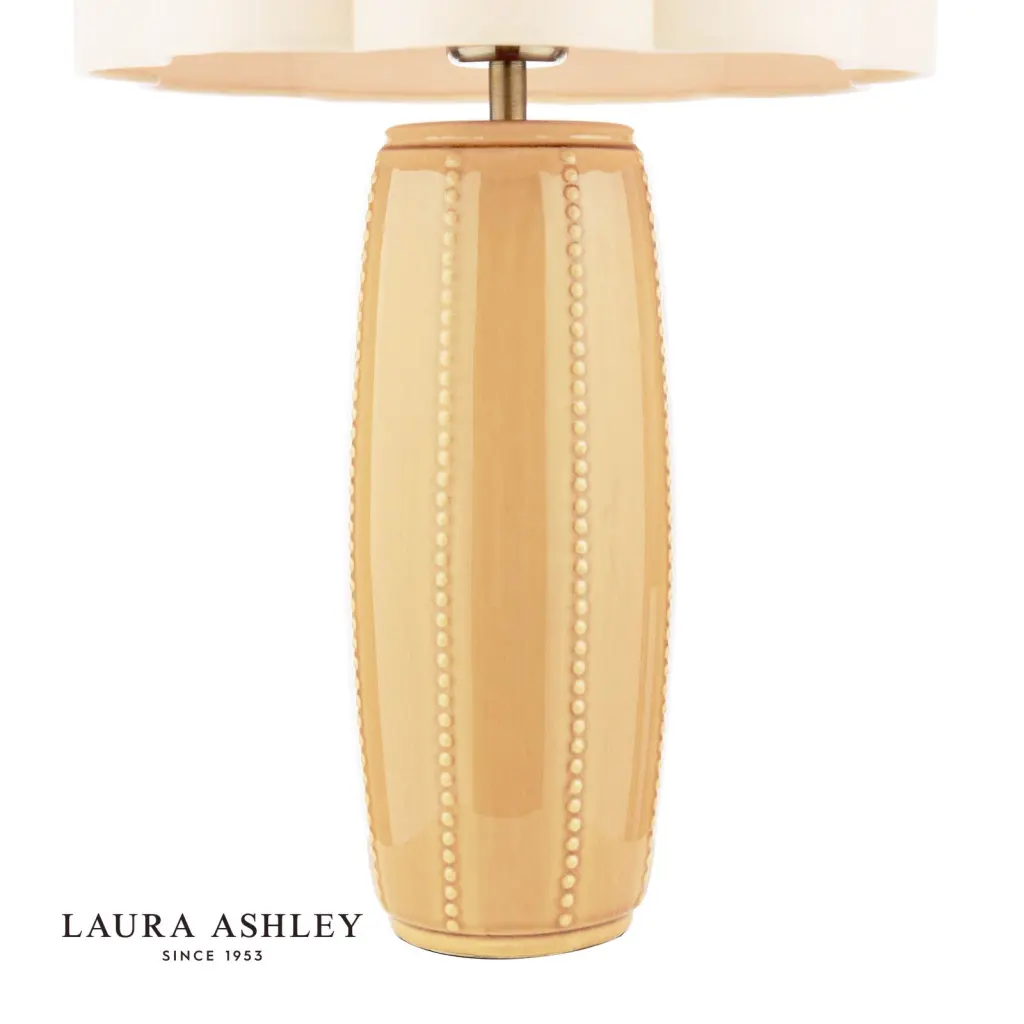 Littleton Yellow Ceramic Table Lamp C/W Shade