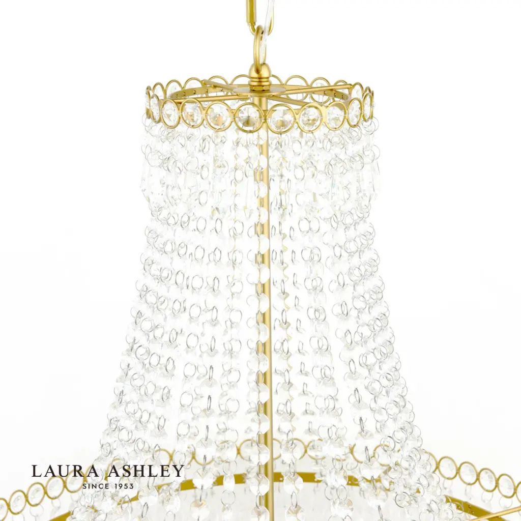 Enid Large Antique Brass Chandelier