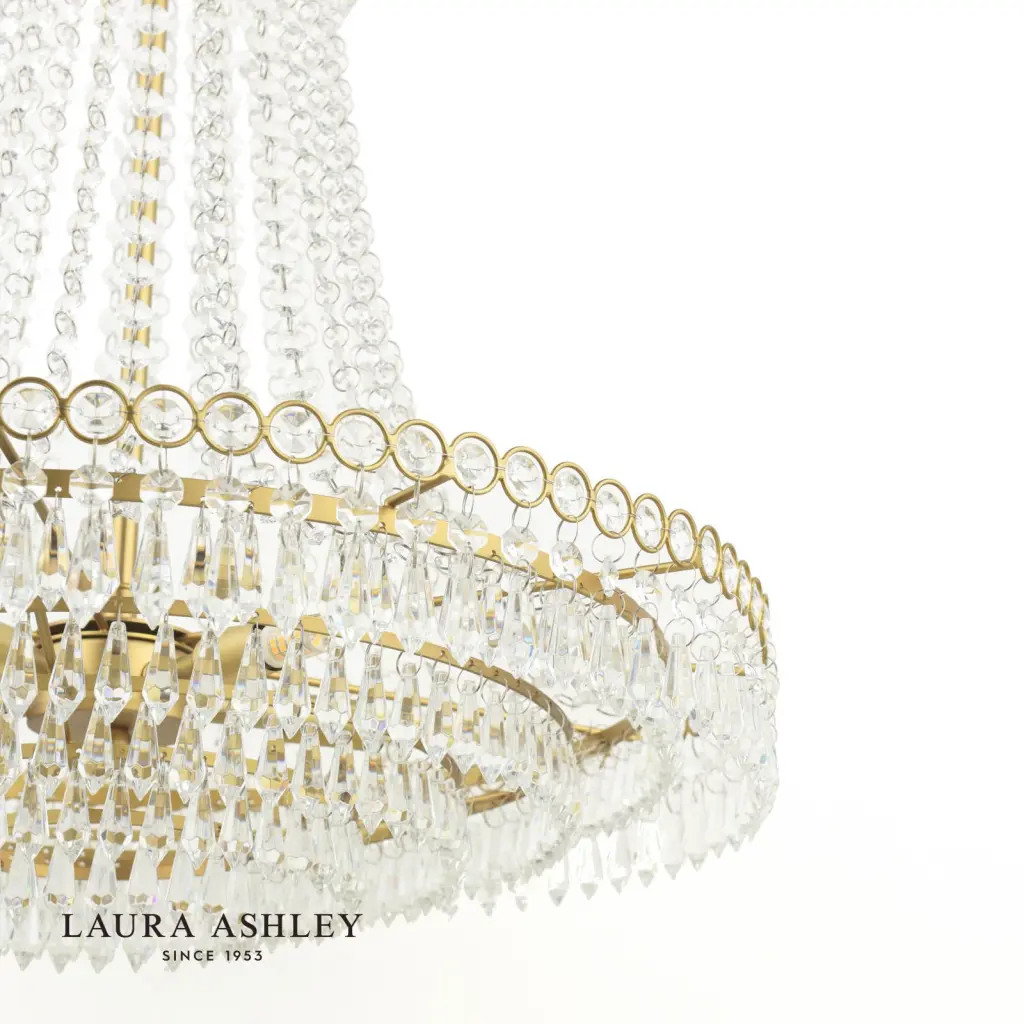 Enid Large Antique Brass Chandelier