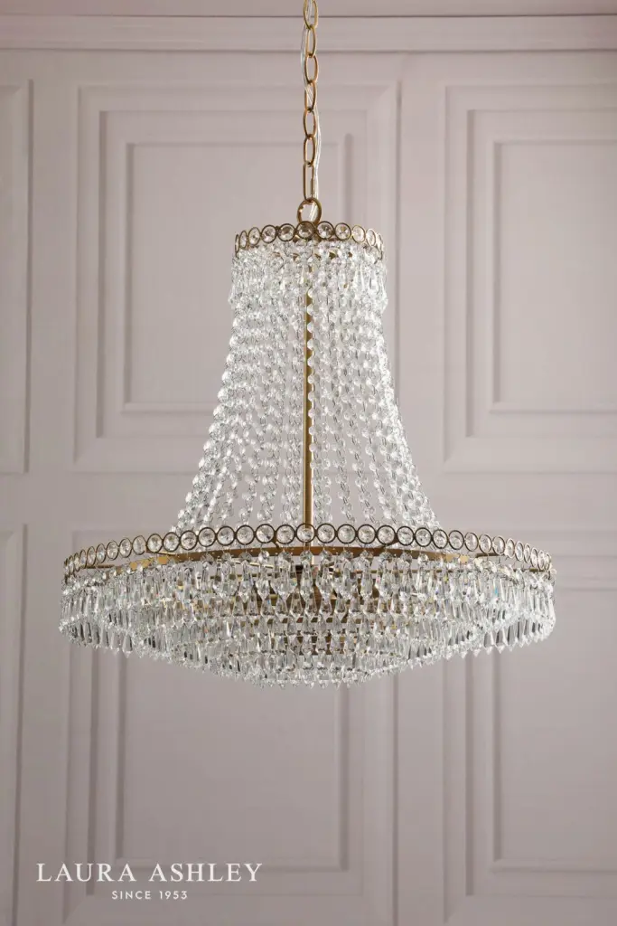 Enid Large Antique Brass Chandelier