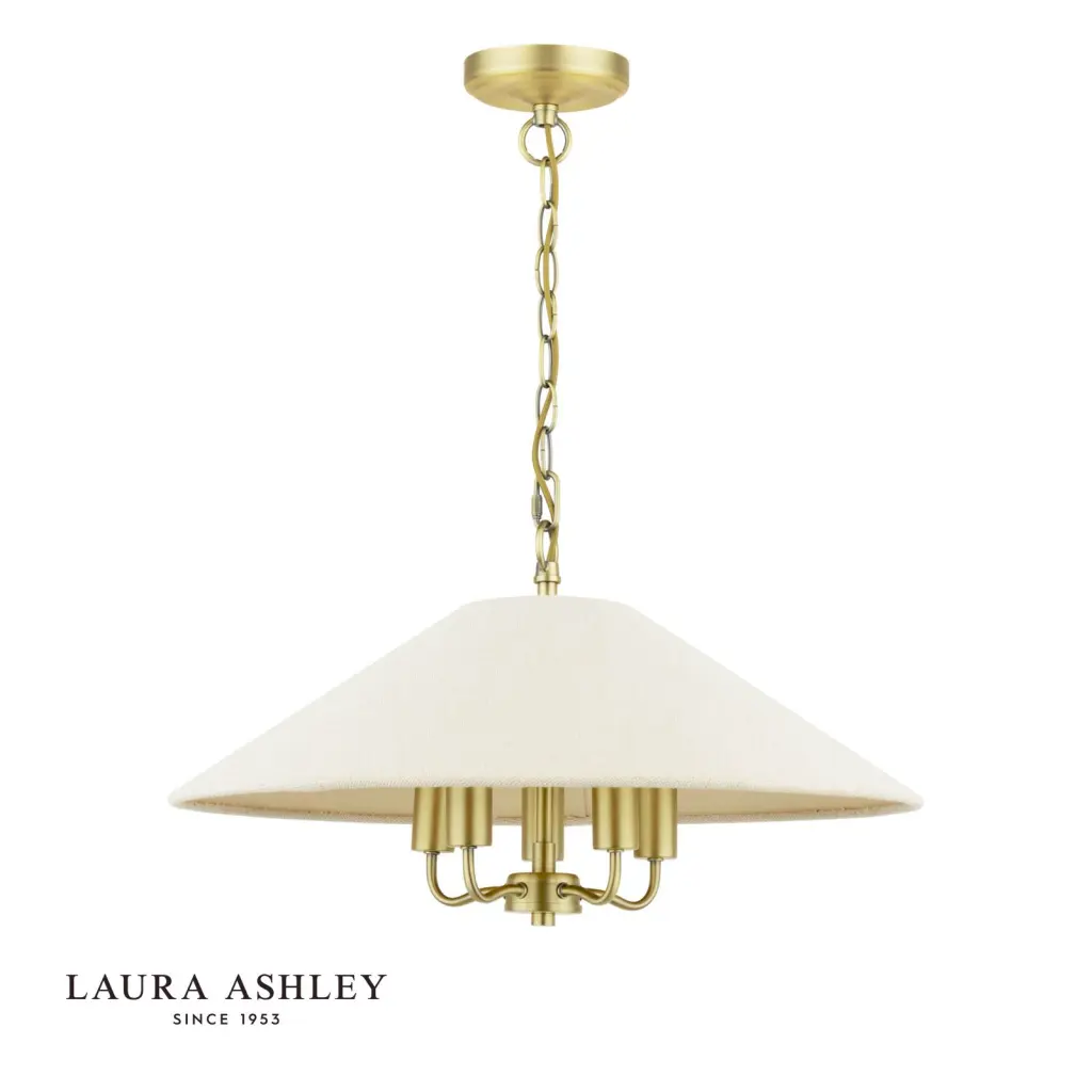 Harland 5 Light Antique Brass Pendant