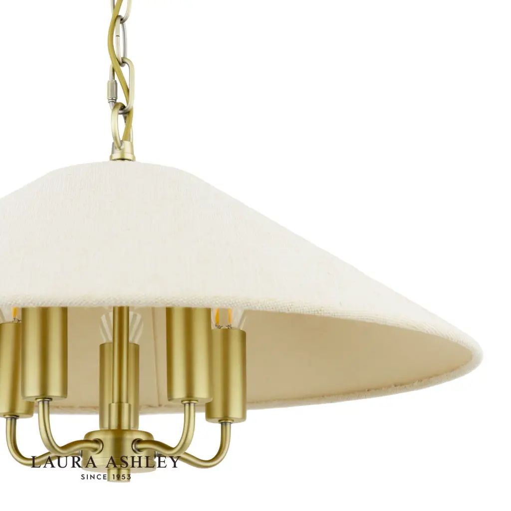 Harland 5 Light Antique Brass Pendant