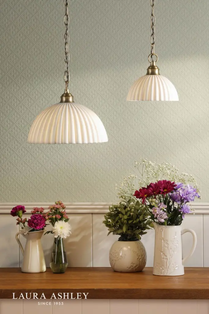 Durford Small Pendant in Matt Antique Brass and White Ceramic Shade