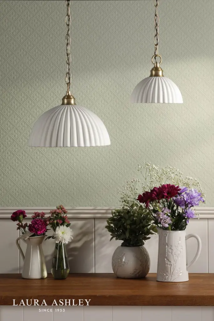 Durford Large Pendant in Matt Antique Brass and White Ceramic Shade