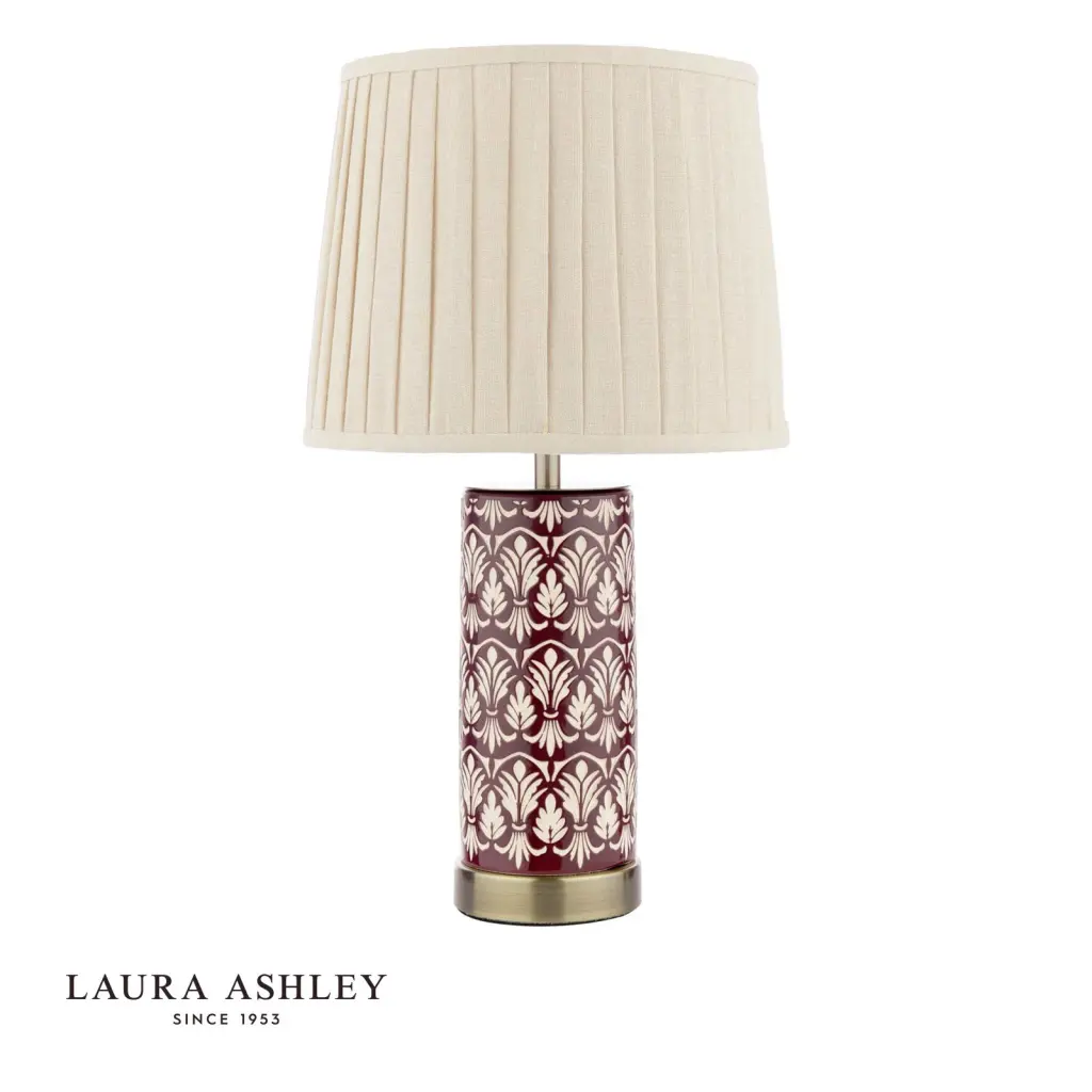 Medlock Purple Ceramic Table Lamp C/W Shade