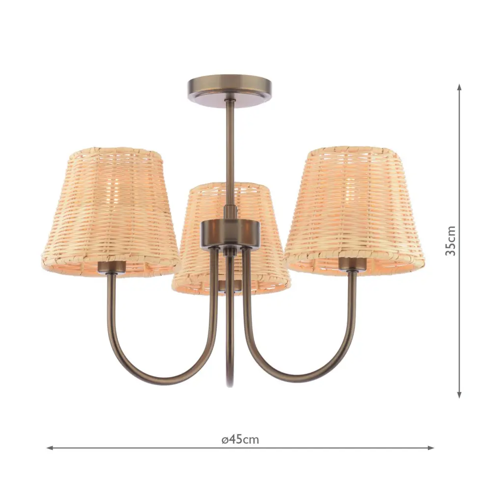 Hasfield Bronze Semi Flush Fitting