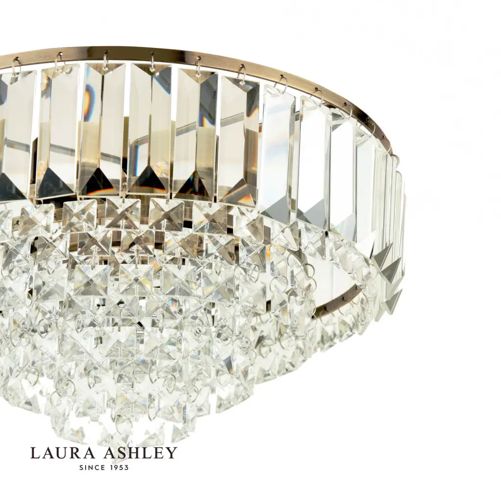 Vienna 3 Light Antique Brass Flush Fitting