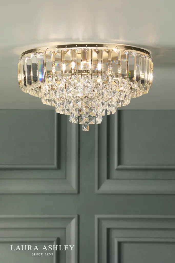 Vienna 3 Light Antique Brass Flush Fitting