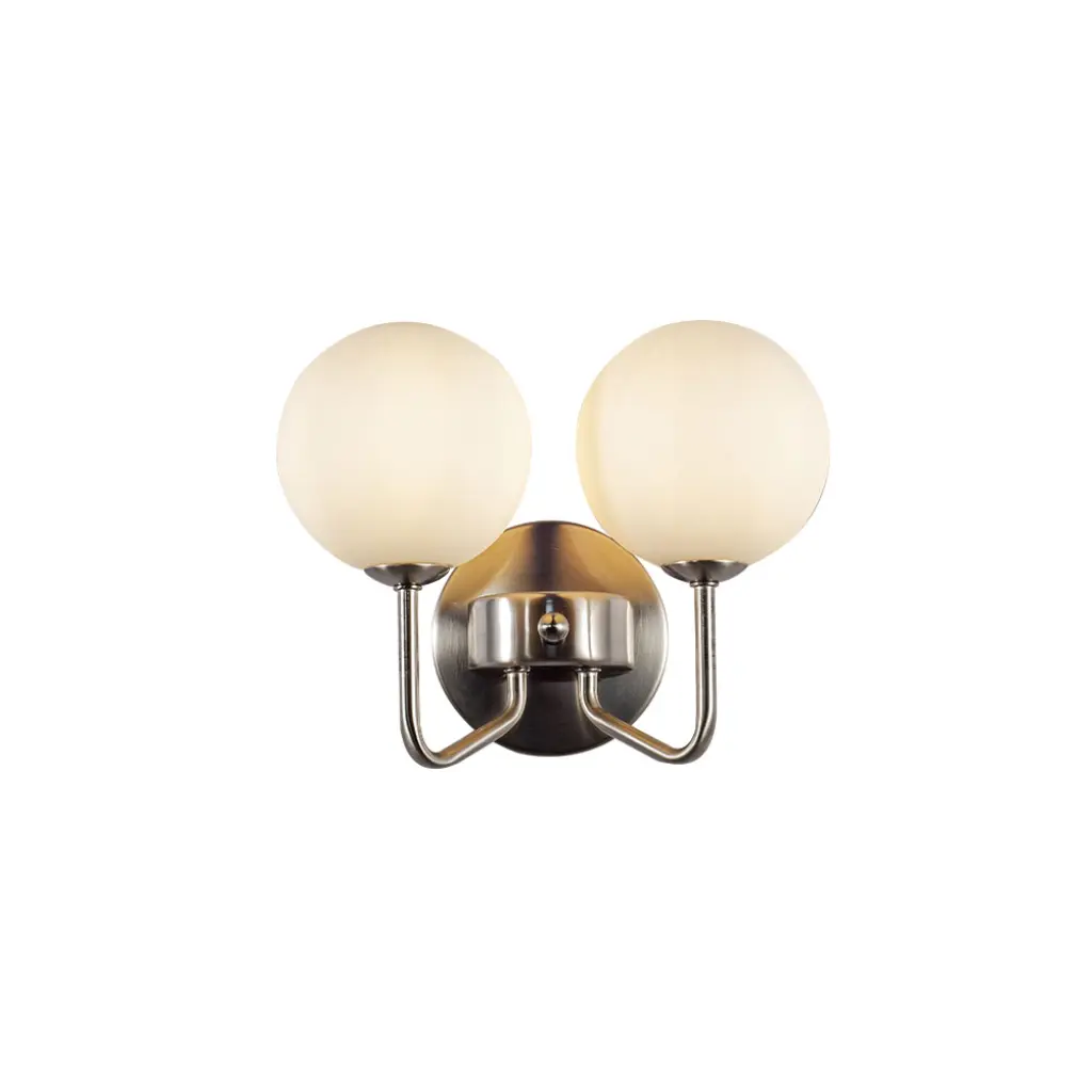 Lando Satin Chrome Double Wall Light