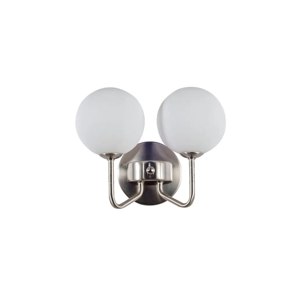 Lando Satin Chrome Double Wall Light