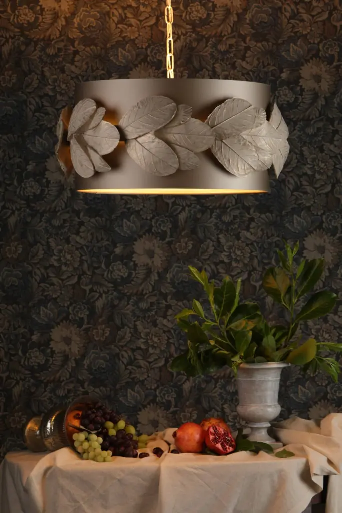 Laurel 4 Light Pendant with Bespoke Shade