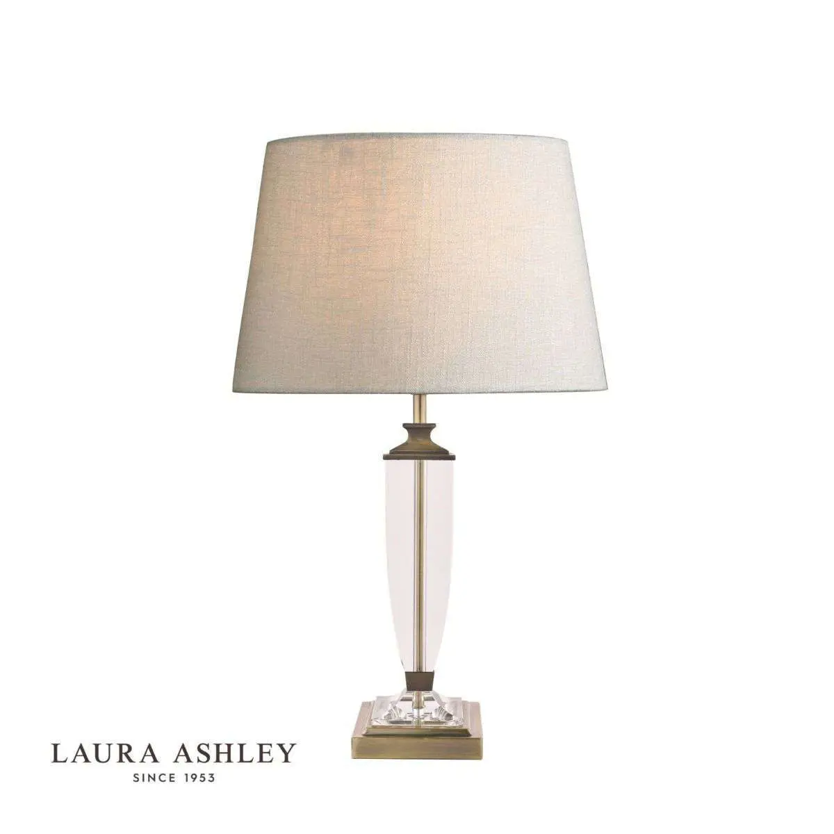 Laura Ashley Carson Antique Brass & Crystal Table Lamp Base Only Medium