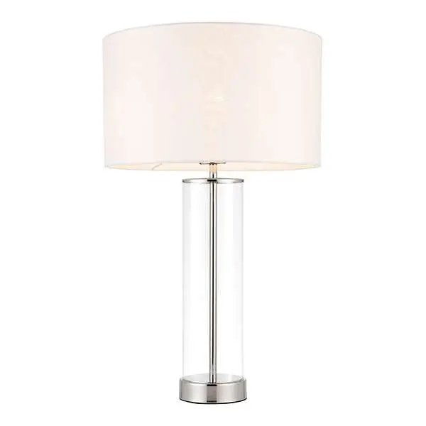 Lessina Bright Nickel Touch Table Lamp