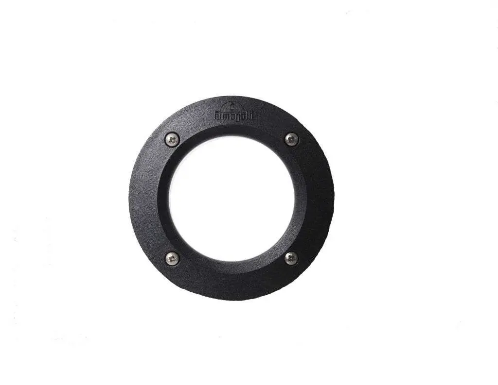 Leti 100 3W Round Black Recessed Wall Light