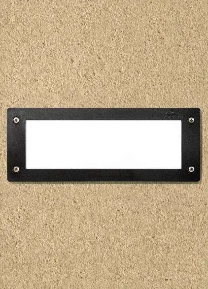 Leti 300 Black Recessed Wall/Brick Light