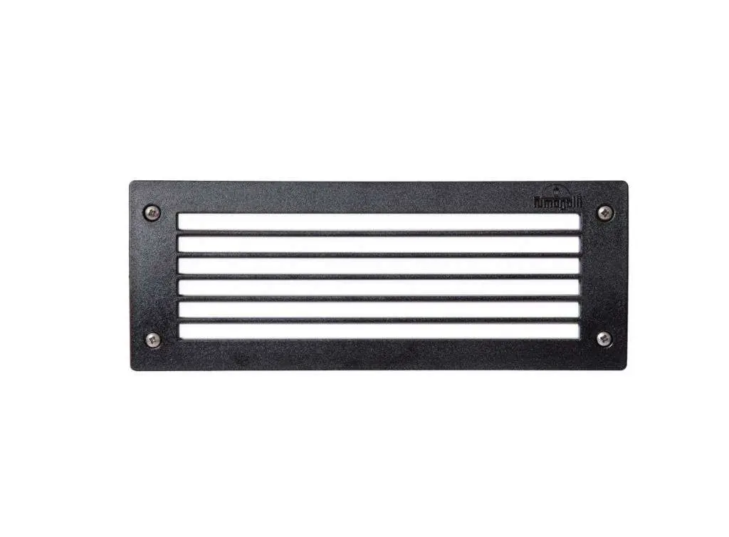 Leti 300 Grill Recessed Wall / Brick Light Black
