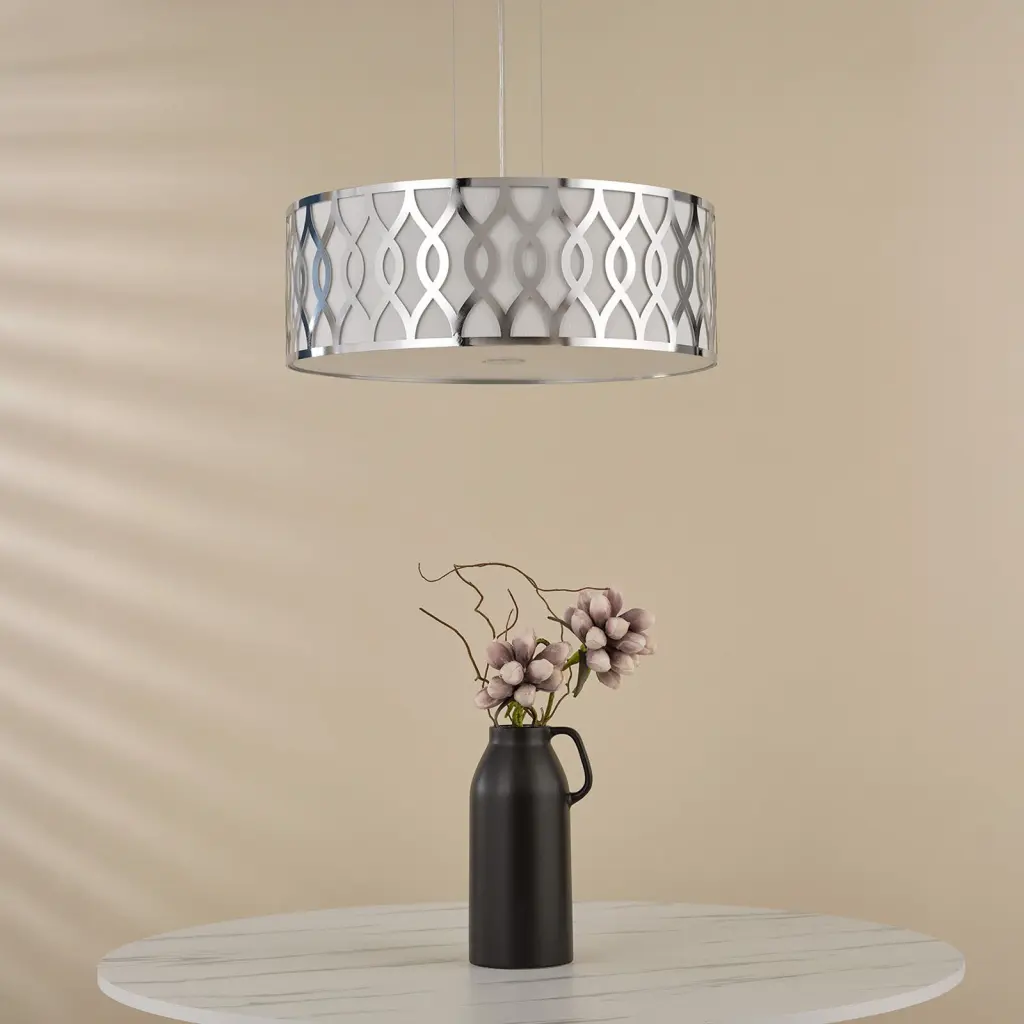 Locryn 4 Light Polished Chrome Pendant