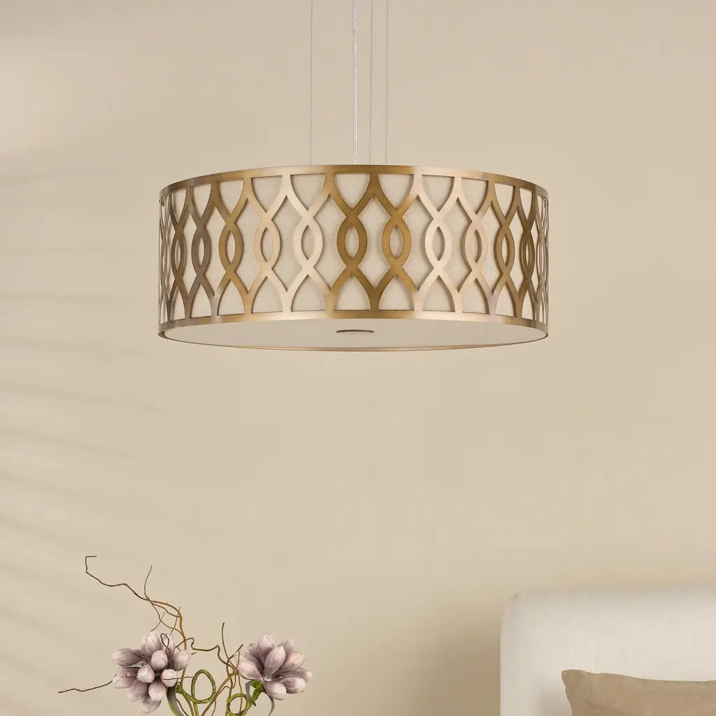 Locryn 4 Light Brushed Bronze Pendant