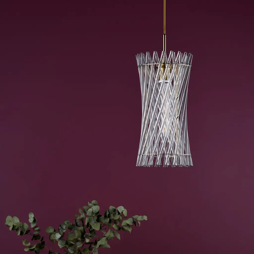 Loire Single Natural Brass Pendant