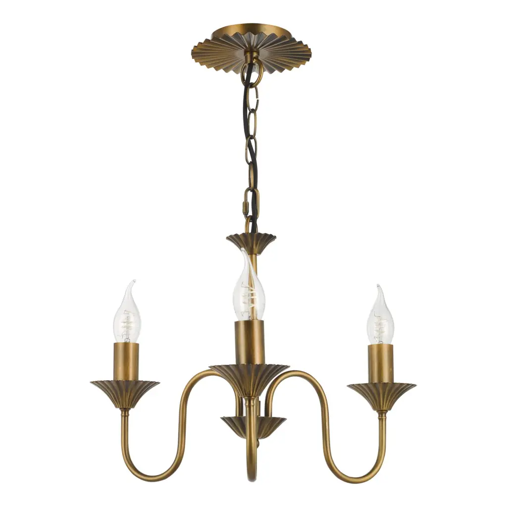 Lydian 3 Light Antique Bronze Pendant