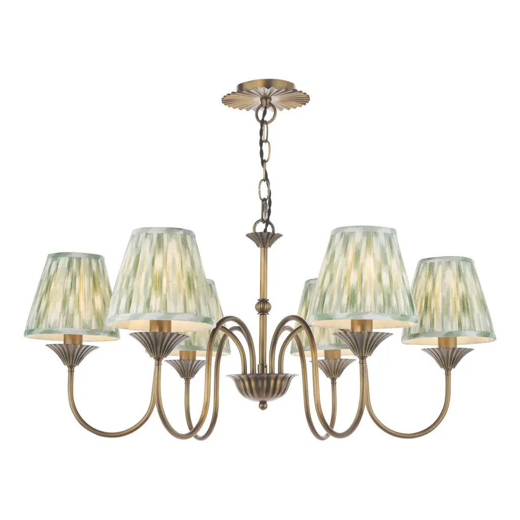 Lydian 6 Light Antique Bronze Pendant