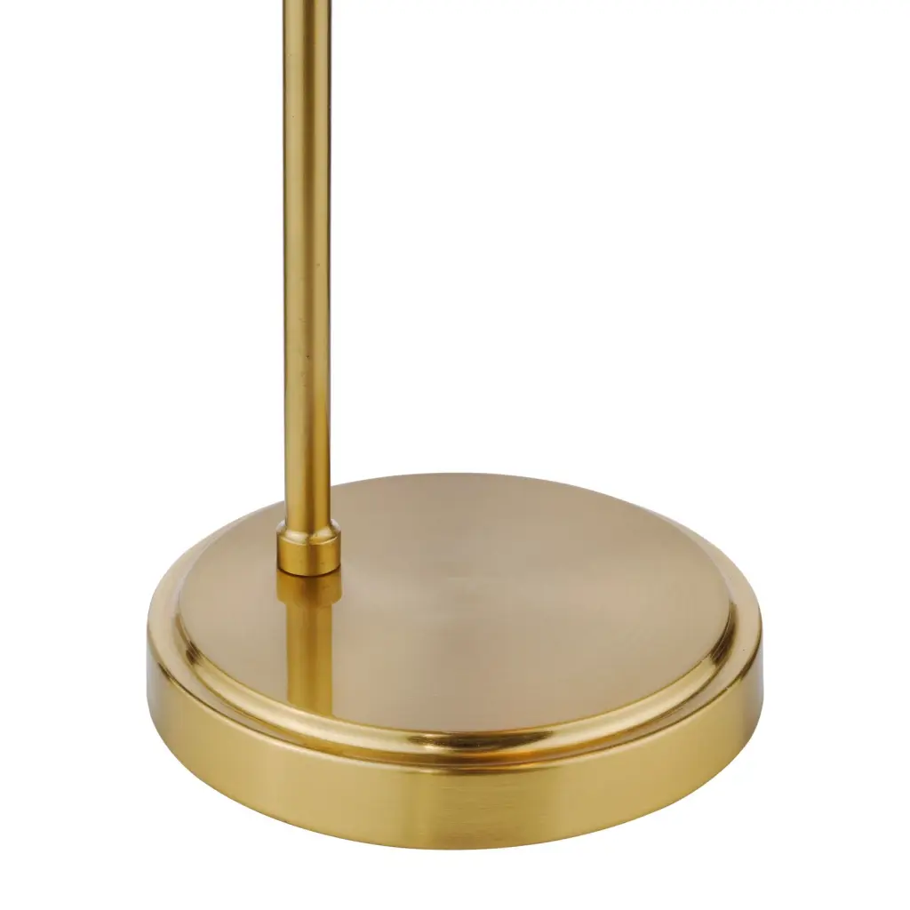 Maude Natural Brass & Ribbed Glass Table Lamp