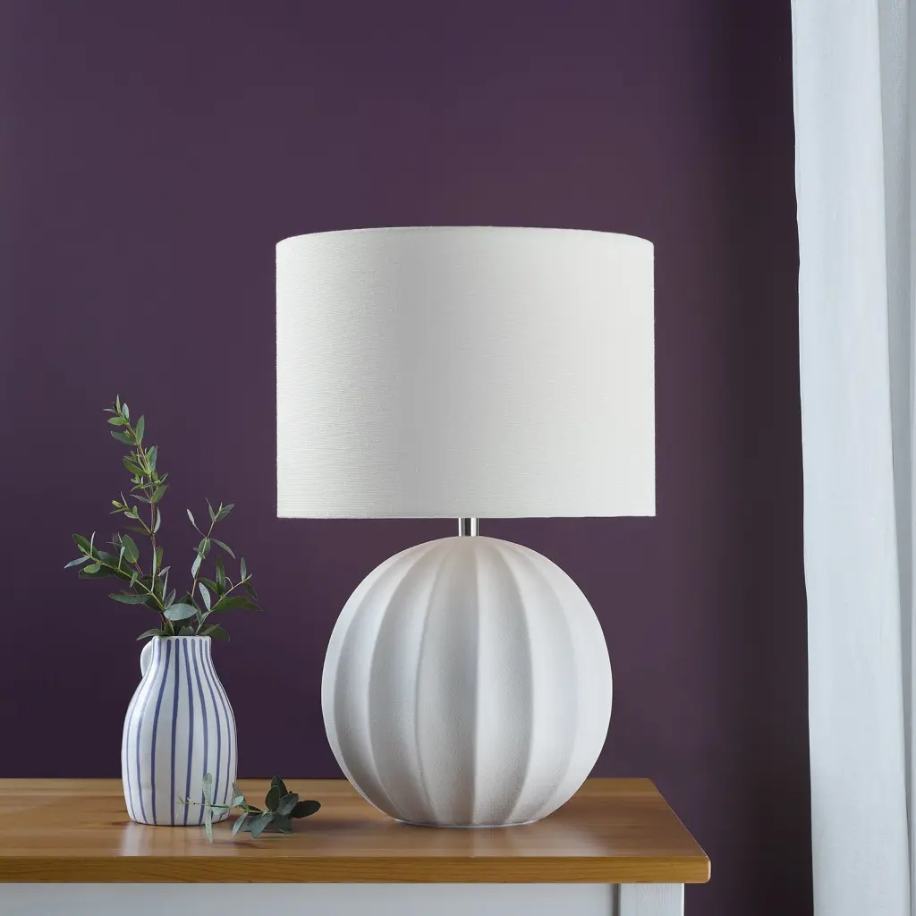 Mavis Cream Table Lamp C/W Shade