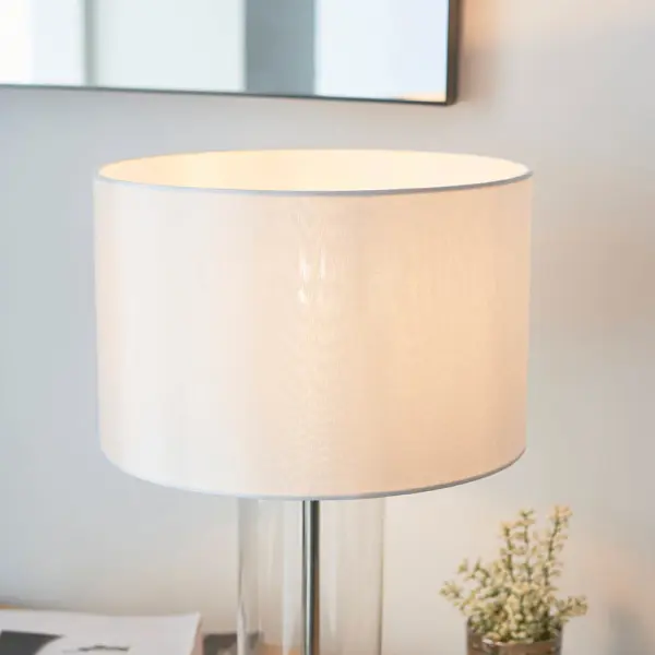 Lessina Small Bright Nickel Touch Table Lamp
