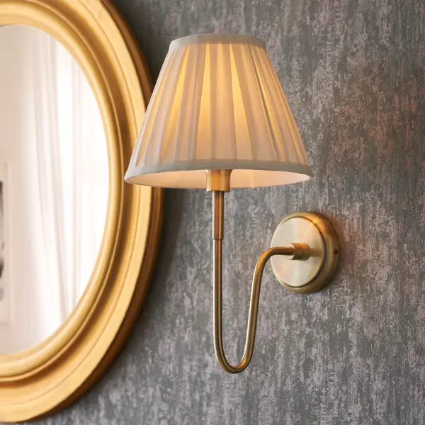 Rouen Wall Fitting in Antique Brass Bracket Only