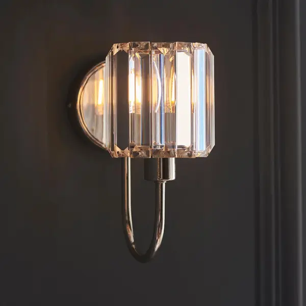 Berenice Wall Light in Bright Nickel