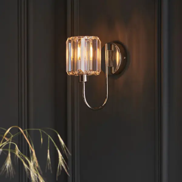 Berenice Wall Light in Bright Nickel