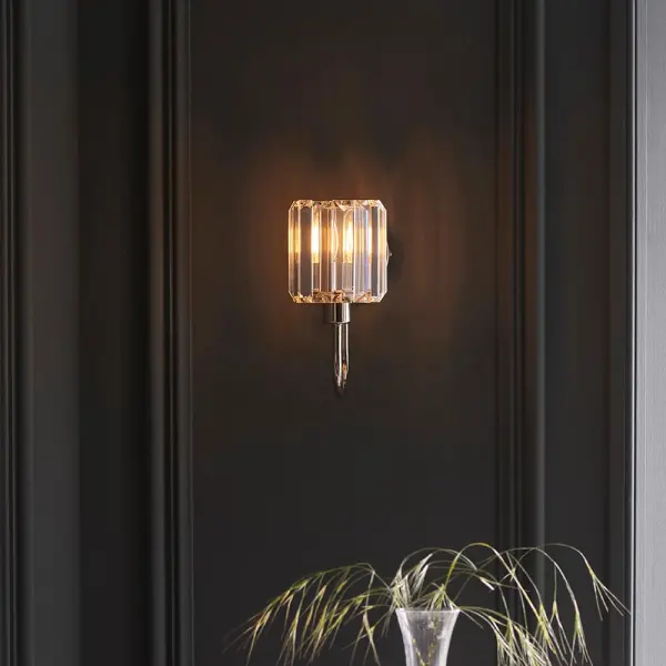 Berenice Wall Light in Bright Nickel