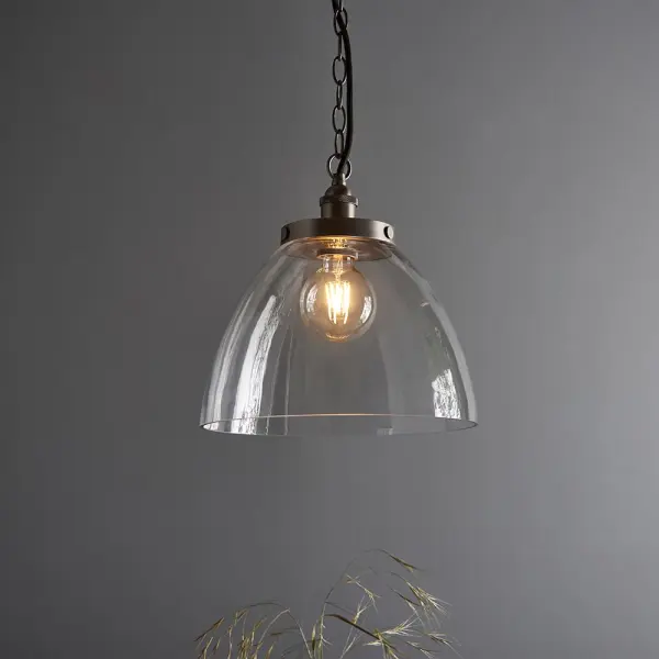 Hansen Grand Pendant in Brushed Silver