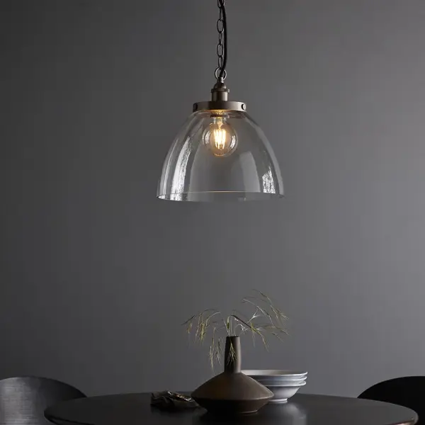 Hansen Grand Pendant in Brushed Silver