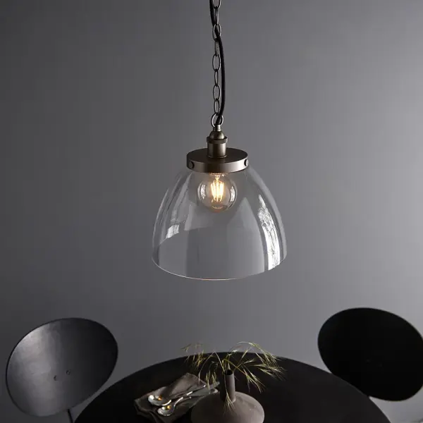 Hansen Grand Pendant in Brushed Silver