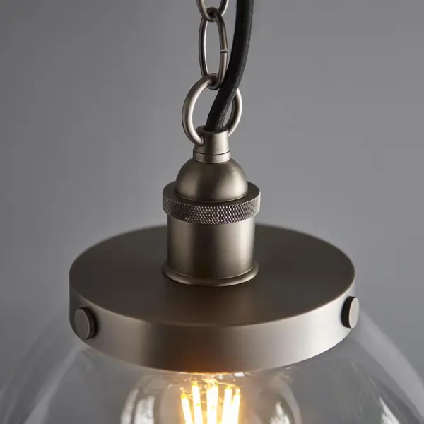 Hansen Grand Pendant in Brushed Silver