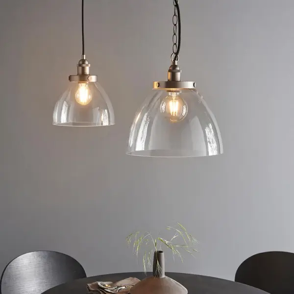 Hansen Grand Pendant in Brushed Silver