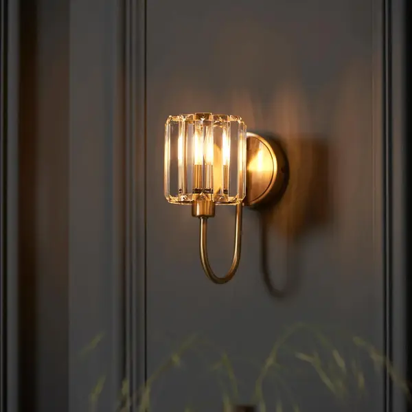 Berenice Wall Light in Antique Brass